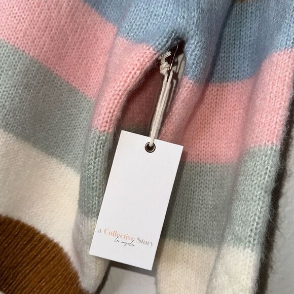 A Collective Story Stripe Pullover Sweater Size Medium - Picture 3 of 8
